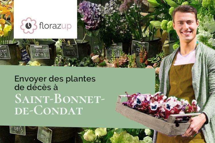 bouquets de fleurs pour une crémation à Saint-Bonnet-de-Condat (Cantal/15190)