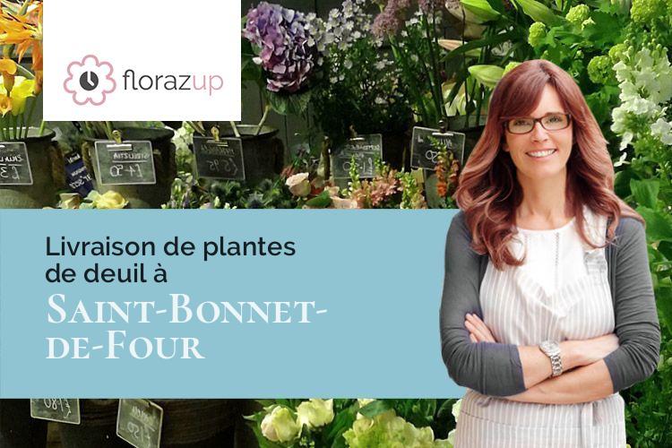 compositions de fleurs pour un décès à Saint-Bonnet-de-Four (Allier/03390)