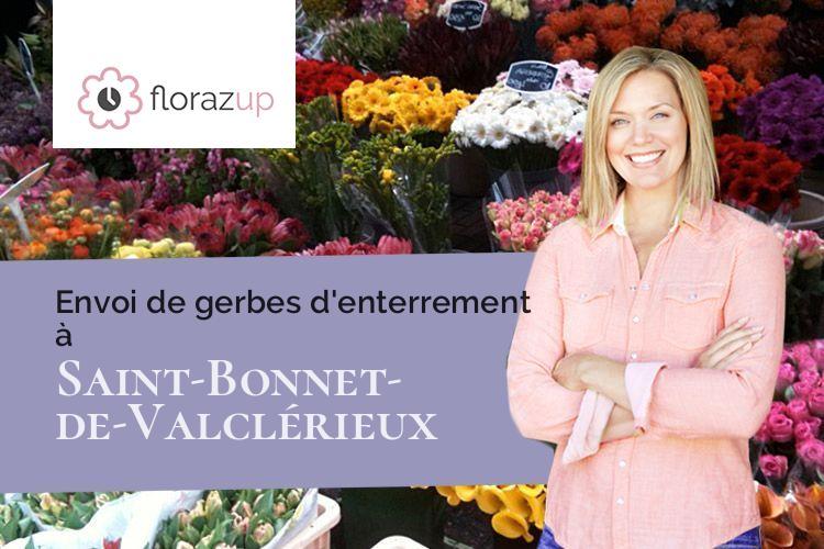 couronnes florales pour un deuil à Saint-Bonnet-de-Valclérieux (Drôme/26350)
