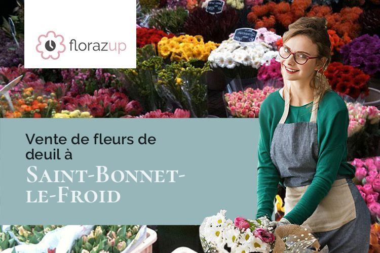 créations de fleurs pour des obsèques à Saint-Bonnet-le-Froid (Haute-Loire/43290)