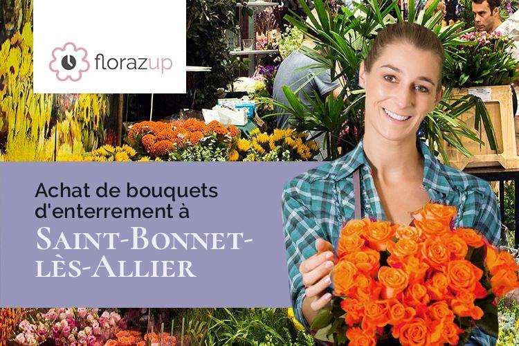 bouquets de fleurs pour un décès à Saint-Bonnet-lès-Allier (Puy-de-Dôme/63800)