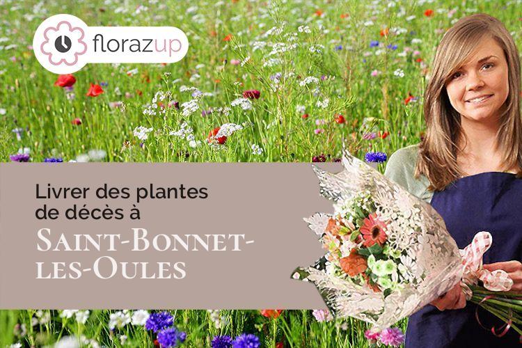 compositions de fleurs pour un enterrement à Saint-Bonnet-les-Oules (Loire/42330)