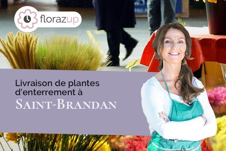 couronnes florales pour une crémation à Saint-Brandan (Côtes-d'Armor/22800)