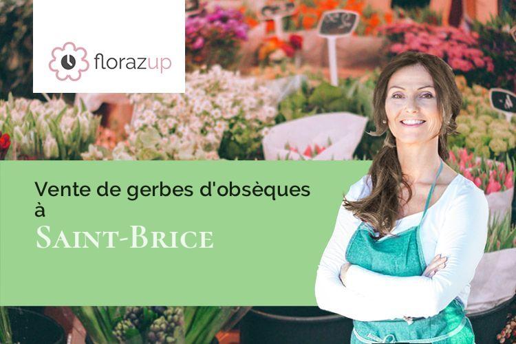 couronnes florales pour des funérailles à Saint-Brice (Gironde/33540)