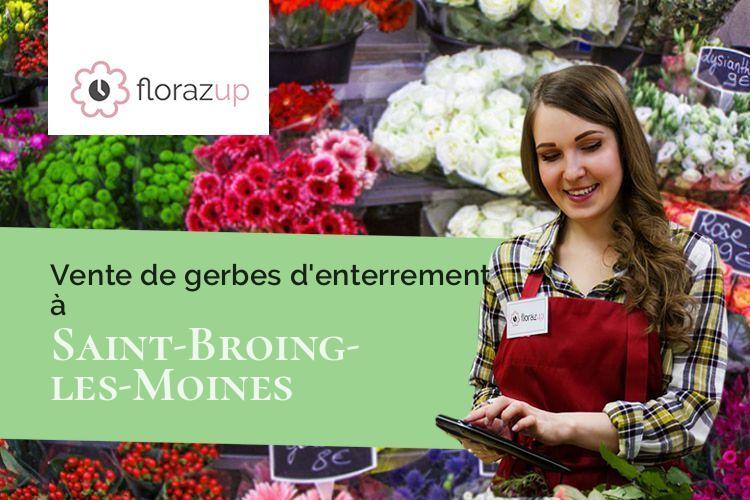 compositions florales pour un décès à Saint-Broing-les-Moines (Côte-d'Or/21290)