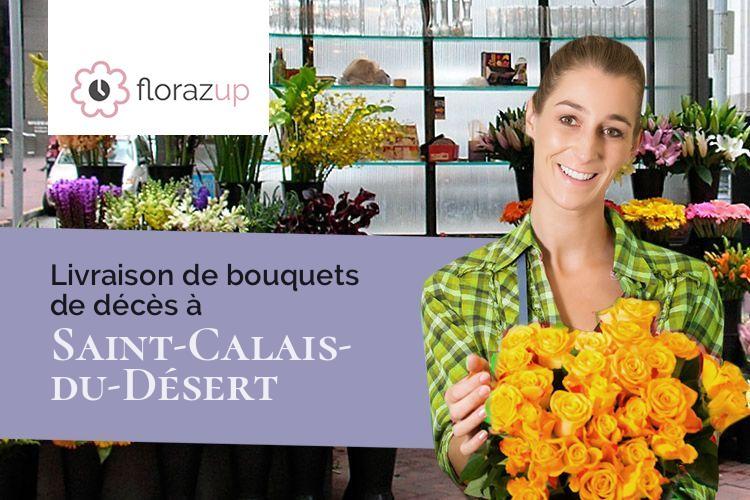 coupes de fleurs pour un enterrement à Saint-Calais-du-Désert (Mayenne/53140)