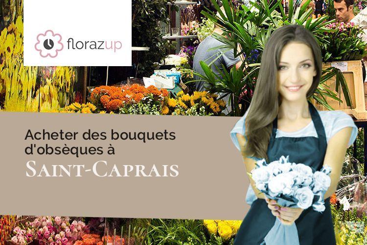 fleurs deuil pour un enterrement à Saint-Caprais (Allier/03190)