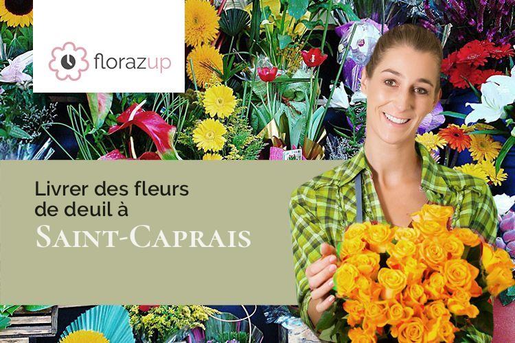 coupes de fleurs pour un enterrement à Saint-Caprais (Cher/18400)