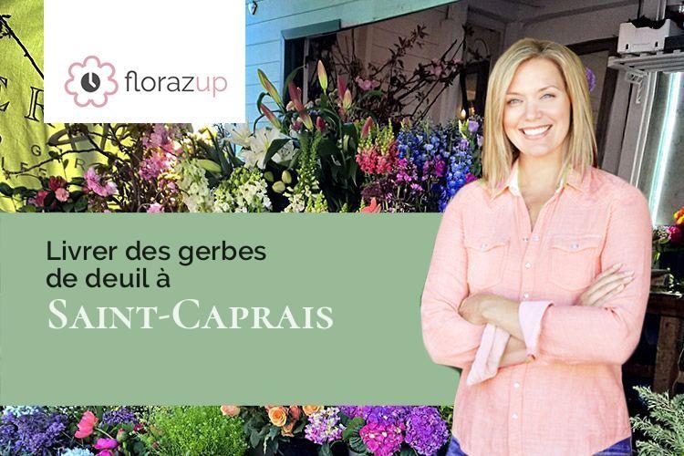 compositions florales pour des obsèques à Saint-Caprais (Lot/46250)