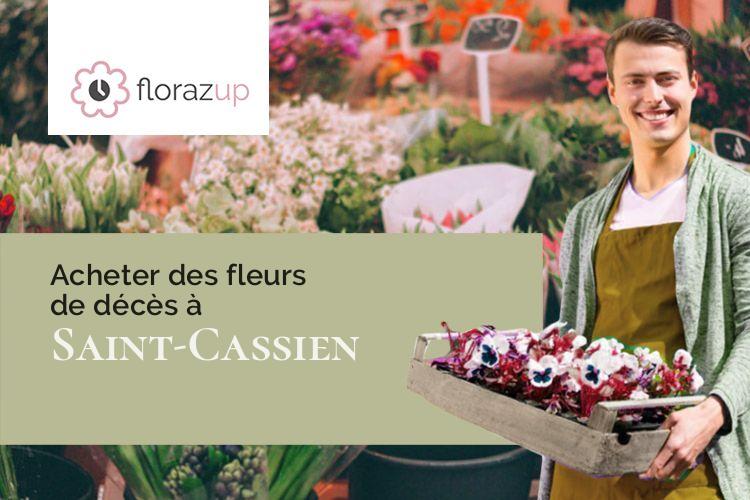 couronnes de fleurs pour un deuil à Saint-Cassien (Dordogne/24540)