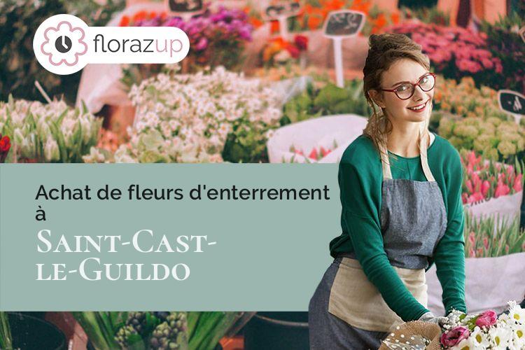 créations florales pour un décès à Saint-Cast-le-Guildo (Côtes-d'Armor/22380)