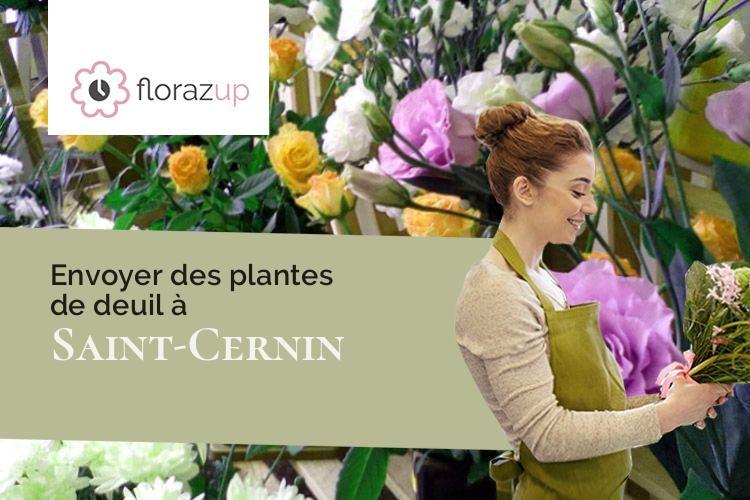 coupes de fleurs pour des funérailles à Saint-Cernin (Lot/46360)