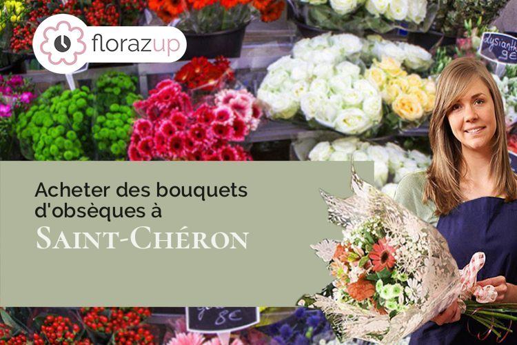 coeur de fleurs pour un décès à Saint-Chéron (Essonne/91530)