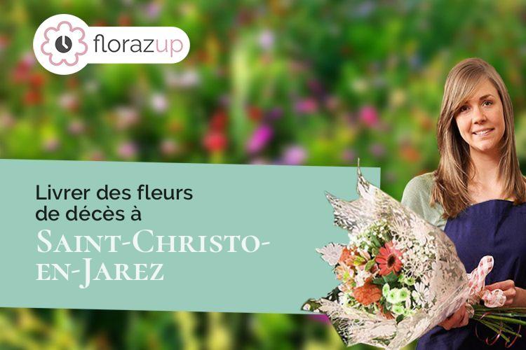 créations florales pour un décès à Saint-Christo-en-Jarez (Loire/42320)