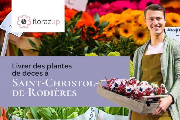 coeurs de fleurs pour un enterrement à Saint-Christol-de-Rodières (Gard/30760)