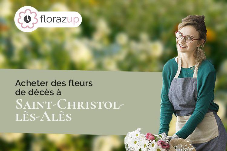 compositions de fleurs pour une crémation à Saint-Christol-lès-Alès (Gard/30380)