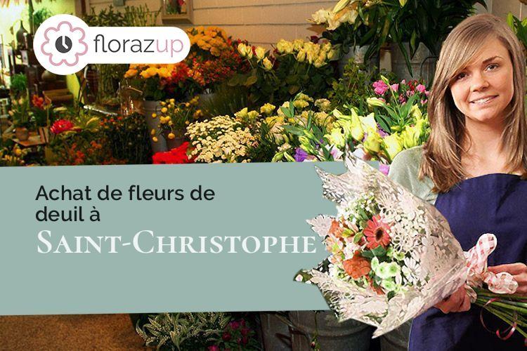 compositions florales pour un enterrement à Saint-Christophe (Charente-Maritime/17220)