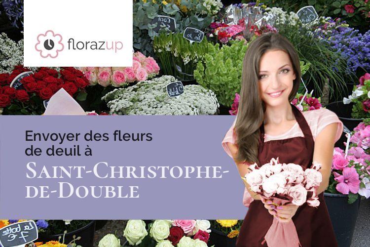 gerbes de fleurs pour des obsèques à Saint-Christophe-de-Double (Gironde/33230)
