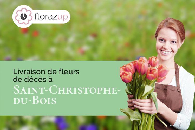 bouquets de fleurs pour un deuil à Saint-Christophe-du-Bois (Maine-et-Loire/49280)