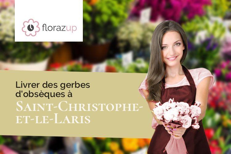compositions florales pour des obsèques à Saint-Christophe-et-le-Laris (Drôme/26350)