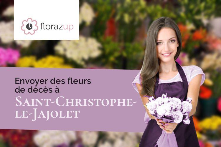 fleurs deuil pour un deuil à Saint-Christophe-le-Jajolet (Orne/61570)