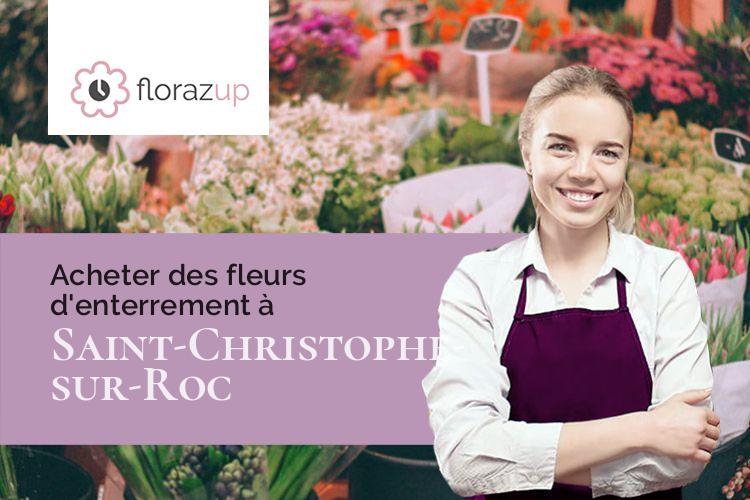 fleurs deuil pour un enterrement à Saint-Christophe-sur-Roc (Deux-Sèvres/79220)