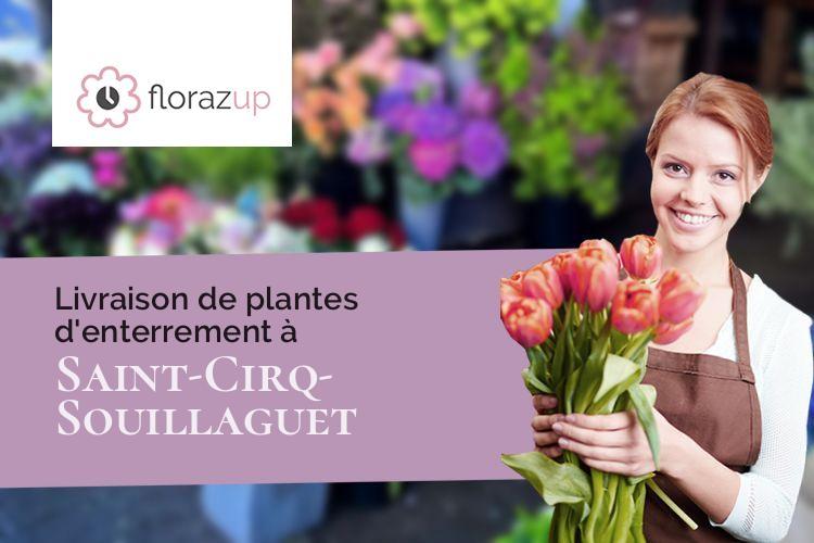 plantes pour un décès à Saint-Cirq-Souillaguet (Lot/46300)