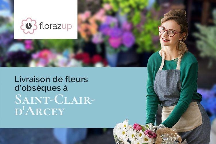 couronnes florales pour des funérailles à Saint-Clair-d'Arcey (Eure/27300)