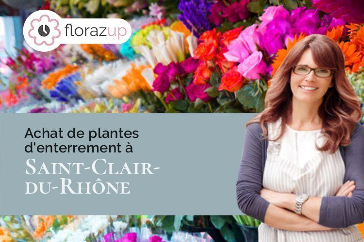 créations de fleurs pour un deuil à Saint-Clair-du-Rhône (Isère/38370)