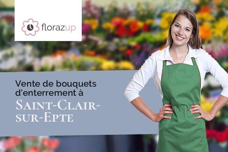 compositions de fleurs pour un décès à Saint-Clair-sur-Epte (Val-d'Oise/95770)