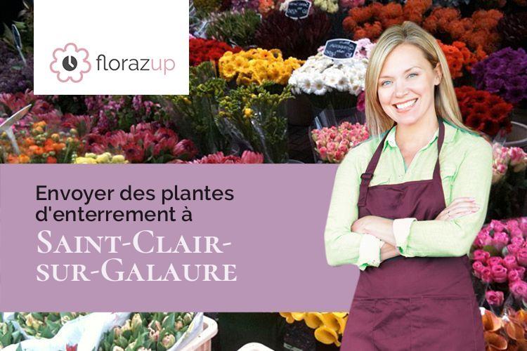 couronnes de fleurs pour des obsèques à Saint-Clair-sur-Galaure (Isère/38940)