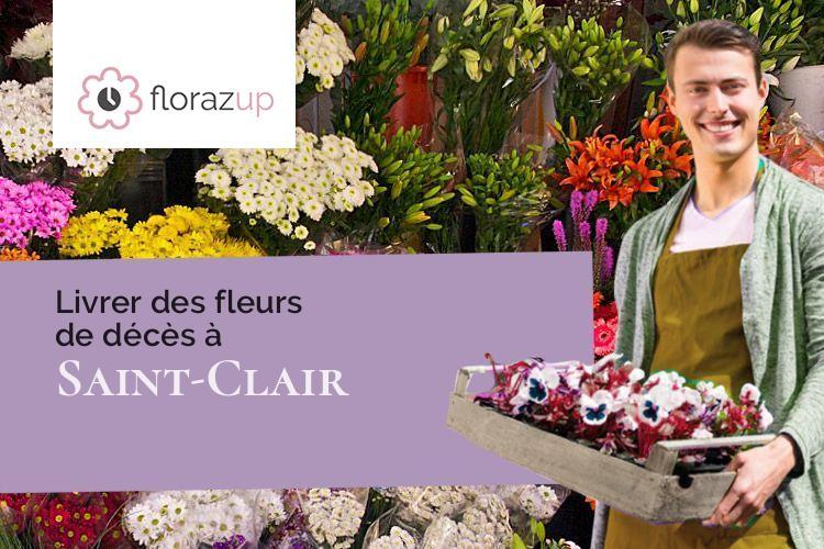 couronnes florales pour un deuil à Saint-Clair (Tarn-et-Garonne/82400)