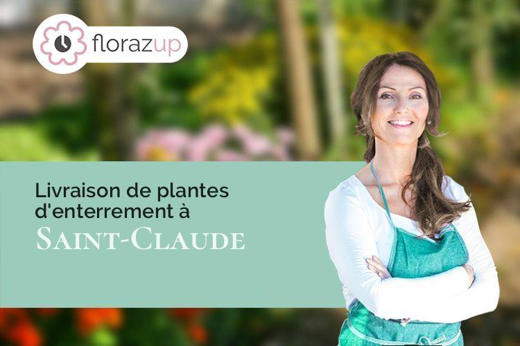 compositions florales pour des funérailles à Saint-Claude (Jura/39200)
