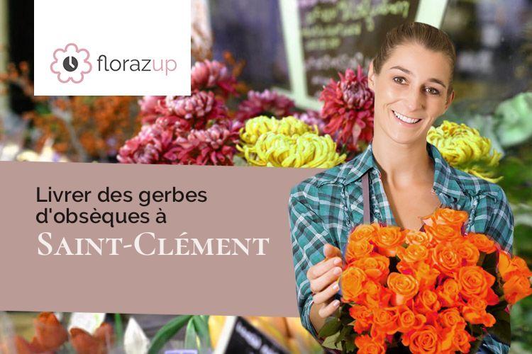 couronnes de fleurs pour un deuil à Saint-Clément (Gard/30260)