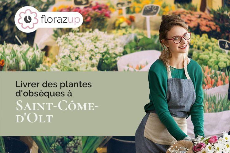 plantes pour un enterrement à Saint-Côme-d'Olt (Aveyron/12500)