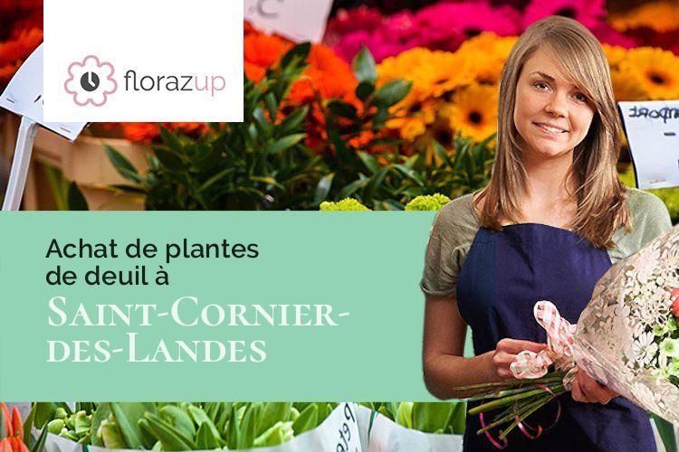 bouquets de fleurs pour un enterrement à Saint-Cornier-des-Landes (Orne/61800)