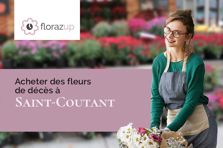 créations florales pour des funérailles à Saint-Coutant (Deux-Sèvres/79120)