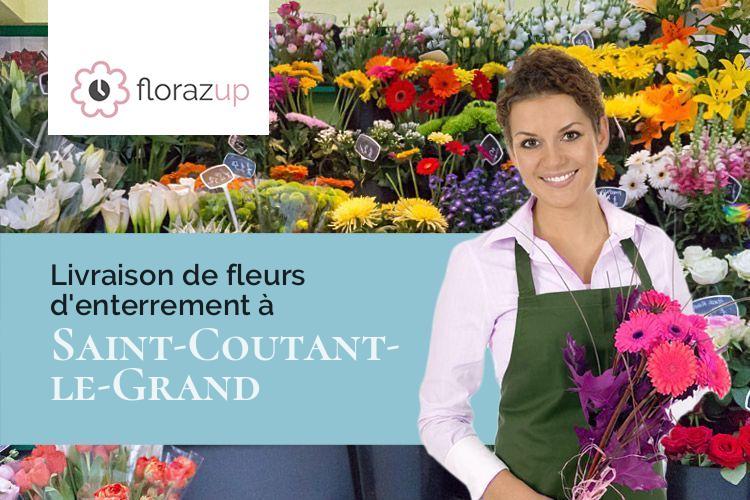 compositions de fleurs pour un décès à Saint-Coutant-le-Grand (Charente-Maritime/17430)