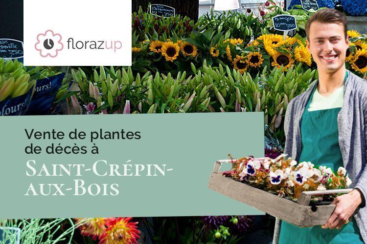 créations florales pour des obsèques à Saint-Crépin-aux-Bois (Oise/60170)