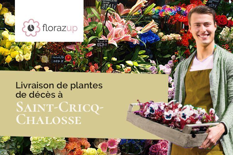 couronnes florales pour un enterrement à Saint-Cricq-Chalosse (Landes/40700)