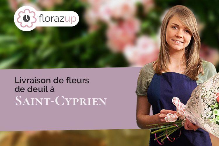 compositions de fleurs pour des obsèques à Saint-Cyprien (Pyrénées-Orientales/66750)