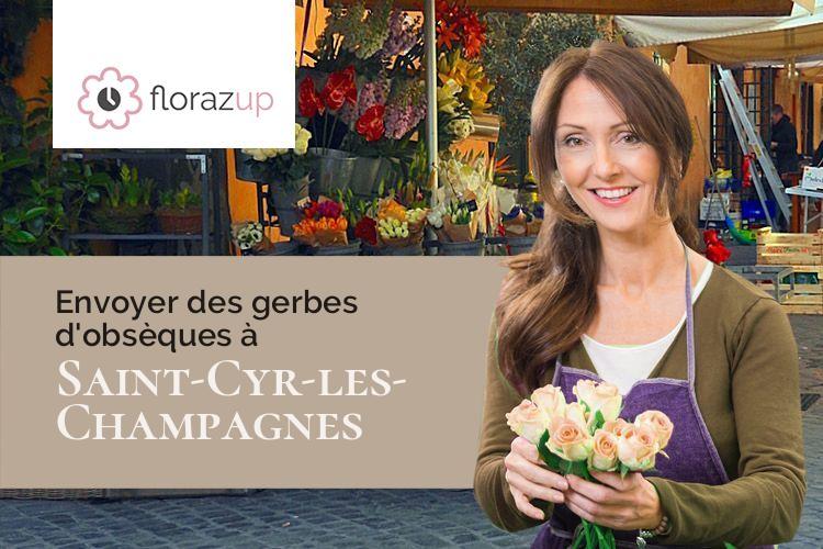 créations de fleurs pour une crémation à Saint-Cyr-les-Champagnes (Dordogne/24270)