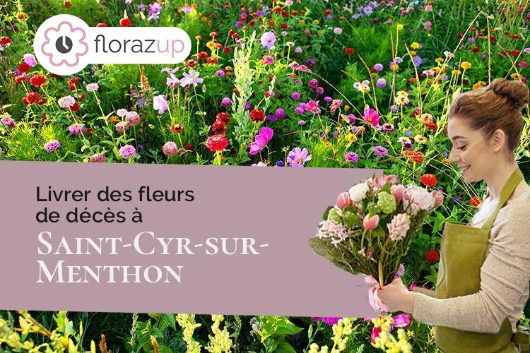 créations florales pour un décès à Saint-Cyr-sur-Menthon (Ain/01380)