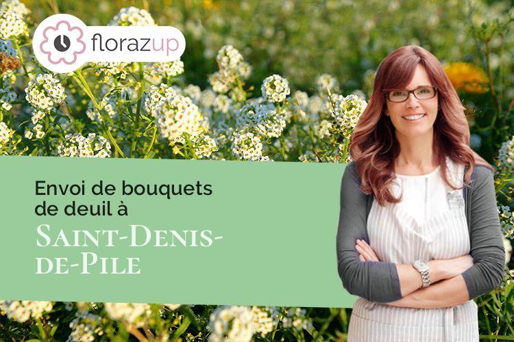 créations de fleurs pour un enterrement à Saint-Denis-de-Pile (Gironde/33910)