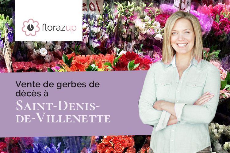 fleurs deuil pour un enterrement à Saint-Denis-de-Villenette (Orne/61330)