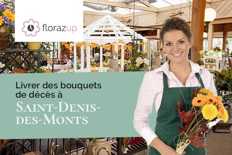 compositions de fleurs pour des funérailles à Saint-Denis-des-Monts (Eure/27520)