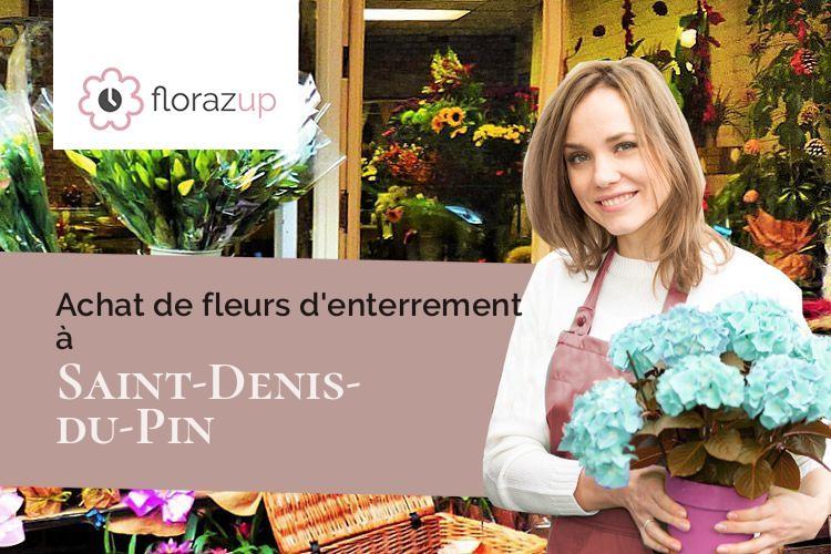 bouquets de fleurs pour des funérailles à Saint-Denis-du-Pin (Charente-Maritime/17400)