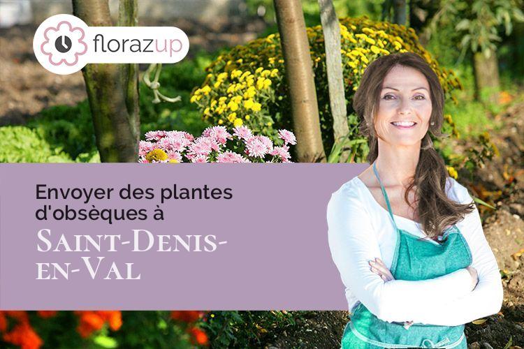 compositions de fleurs pour un deuil à Saint-Denis-en-Val (Loiret/45560)