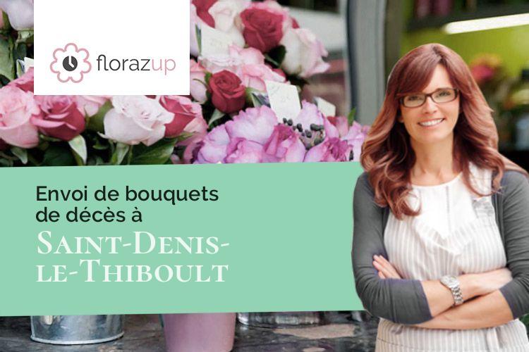 couronnes florales pour des obsèques à Saint-Denis-le-Thiboult (Seine-Maritime/76116)