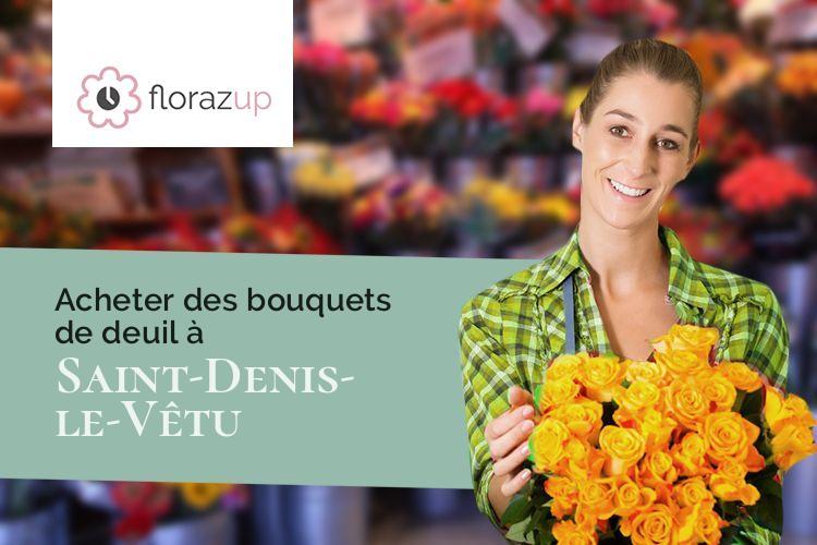 bouquets de fleurs pour un enterrement à Saint-Denis-le-Vêtu (Manche/50210)